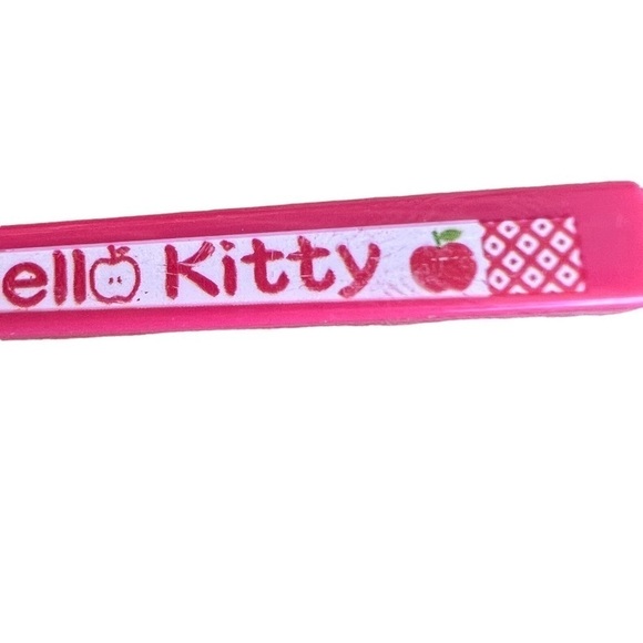 Japan Sanrio Hello Kitty Apple Reusable Chopsticks and Case 2008 Kawaii Cute GUC - Picture 13 of 13